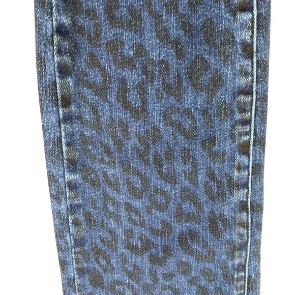 Judy Blue Women's 9/29 Mid Rise Cheetah Print Skinny Fit Jeans 28"Wx27"Inseam - Picture 9 of 16